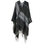 VMP13-2 CHARCOAL PONCHO $65.95