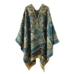 TEAL BLUE PONCHO