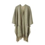 SAGE POCKET PONCHO