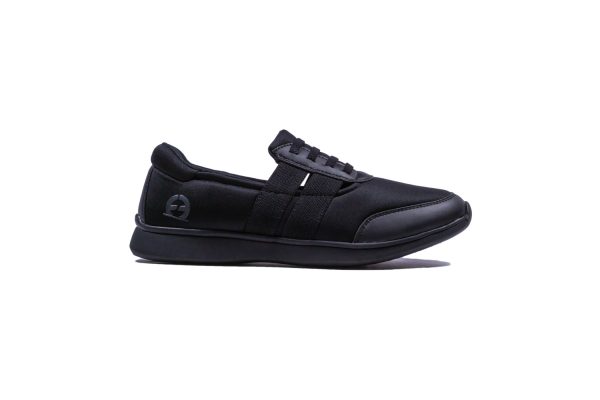 WOMENS TIPTOE SLIP-ON SNEAKER - BLACK