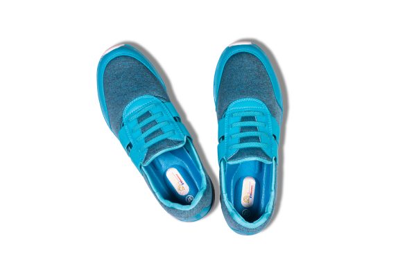 WOMENS TIPTOE SLIP-ON SNEAKER - SKY BLUE